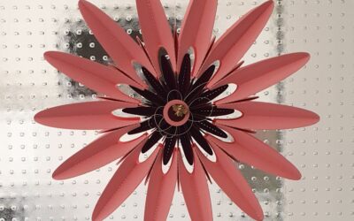 Blume als Fensterdekoration