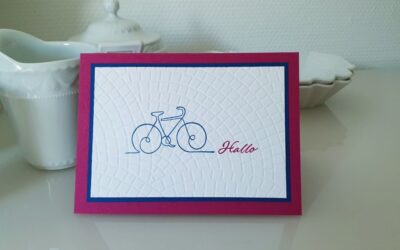 Hallo mit Fahrrad