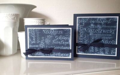 Moderne geprägte Weihnachtskarte – Videotutorial